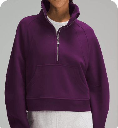 Image of a Funnel Neck Half-Zip Sweater